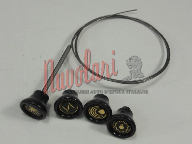 SERIE PULSANTI CRUSCOTTO COLOR ORO (4 PZ.) ALFA ROMEO GIULIETTA / DASHBOARD BUTTONS SERIES GOLD COLOR (4 PCS)-1