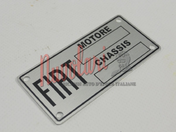 ETICHETTA IDENTIFICATIVA FIAT 1100 - 500 - BALILLA / IDENTIFICATION LABEL-0