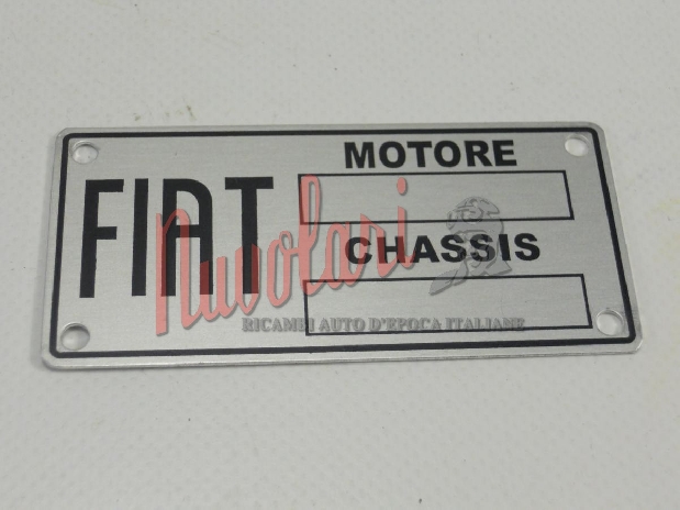 ETICHETTA IDENTIFICATIVA FIAT 1100 - 500 - BALILLA / IDENTIFICATION LABEL-1