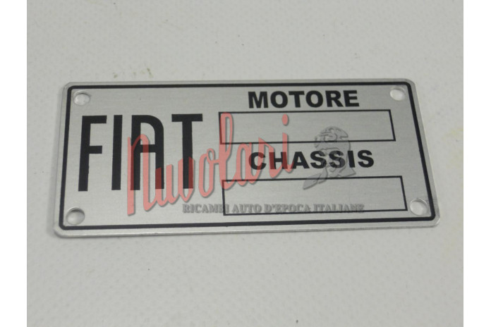 ETICHETTA IDENTIFICATIVA FIAT PER FIAT 1100 A