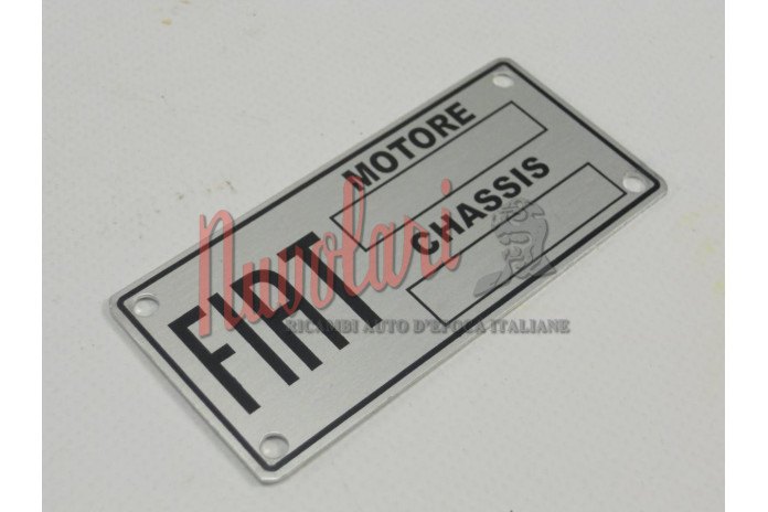 ETICHETTA IDENTIFICATIVA FIAT PER FIAT 1100 A