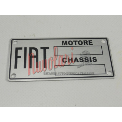 ETICHETTA IDENTIFICATIVA FIAT PER FIAT 500 C BELVEDERE