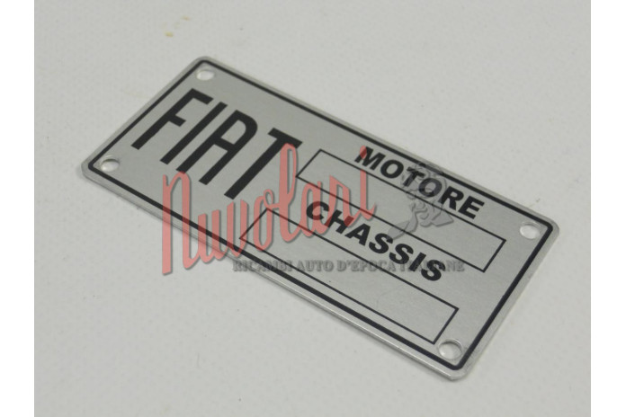 ETICHETTA IDENTIFICATIVA FIAT PER FIAT 500 A